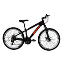 Bicicleta Aro 26 21 Marchas Preto Laranja Gios frx Freeride