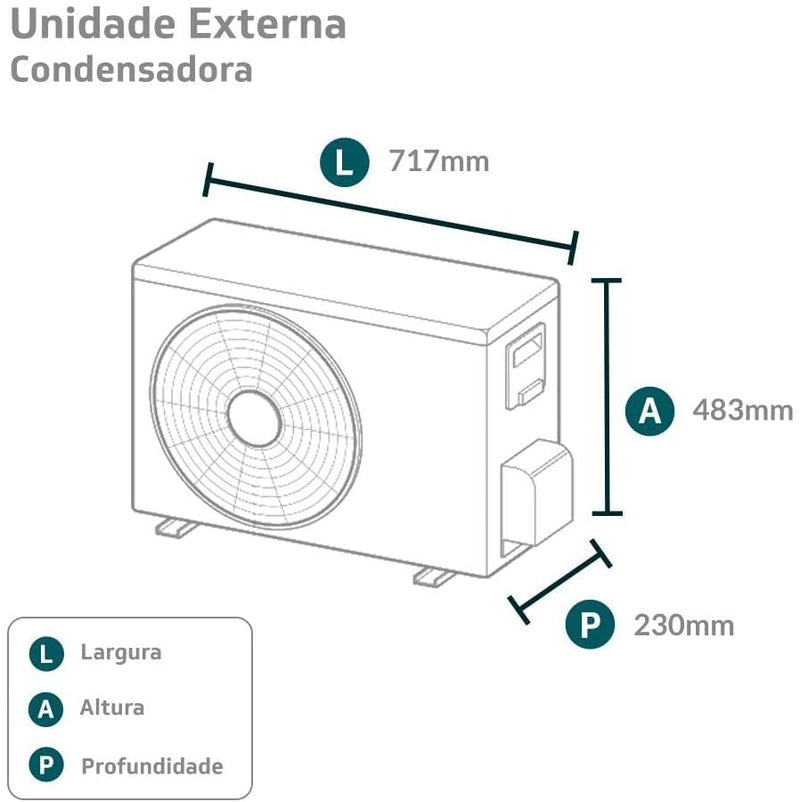 Ar-Condicionado Split HW LG Dual Inverter Voice 9000 BTUs Quente/Frio 220V