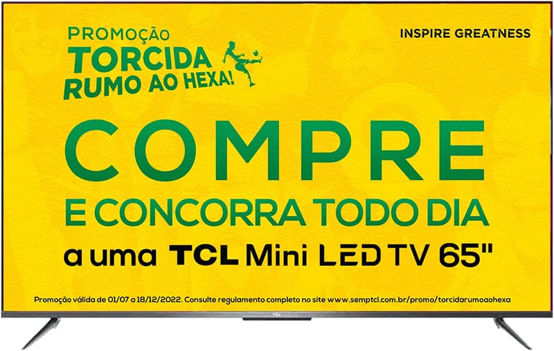 Smart TV LED 65” TCL P715 4K Android UHD HDR com Wi-Fi, Borda Ultrafina e Google Assistant