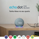 Echo Dot (4ª geração): Smart Speaker com Relógio e Alexa - Cor Azul
