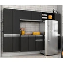 Armário De Cozinha 5 Peças Liris Preto - Móveis Arapongas