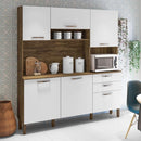 Armário de Cozinha Completa Ferrara Savana / Off White