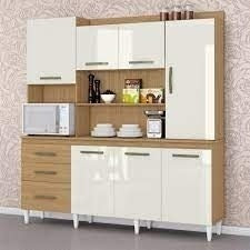 Armário de Cozinha Completo Mirela Atacama/Off White