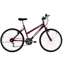 Bicicleta Aro 26 Feminina Adulto 18 Marchas Violeta Roxa